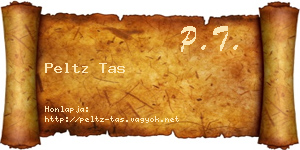 Peltz Tas névjegykártya